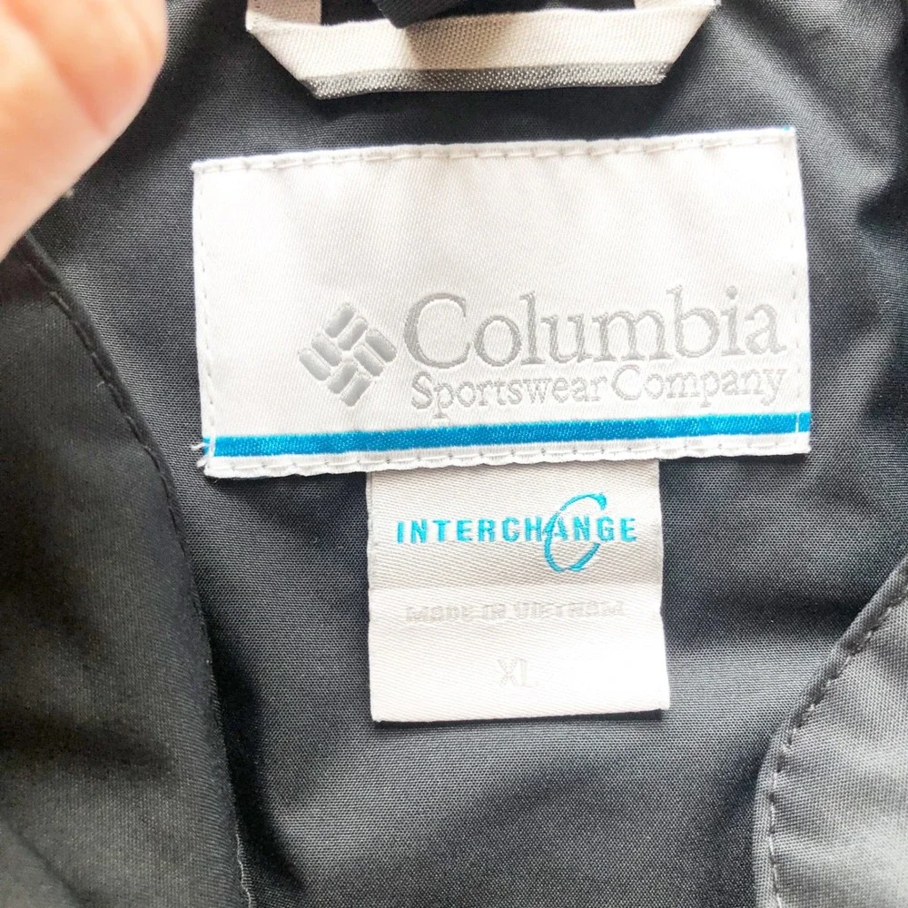 Columbia Jacket Mens XL Wallowa Park Interchange Black Omni-Tech Shell Coat